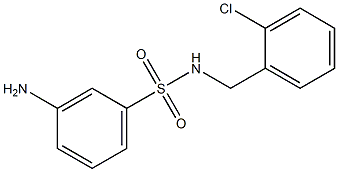 3-amino-N-[(2-chlorophenyl)methyl]benzene-1-sulfonamide Structure