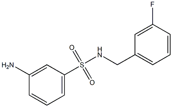 3-amino-N-[(3-fluorophenyl)methyl]benzene-1-sulfonamide