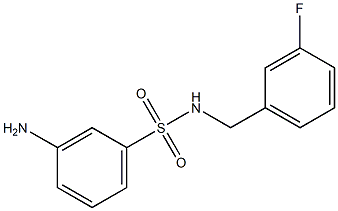  3-amino-N-[(3-fluorophenyl)methyl]benzene-1-sulfonamide