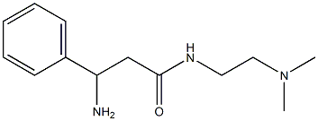 3-amino-N-[2-(dimethylamino)ethyl]-3-phenylpropanamide,,结构式