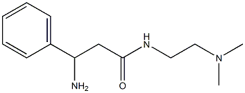 3-amino-N-[2-(dimethylamino)ethyl]-3-phenylpropanamide 化学構造式