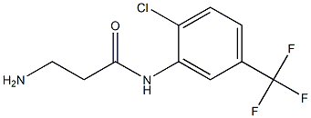 3-amino-N-[2-chloro-5-(trifluoromethyl)phenyl]propanamide 结构式