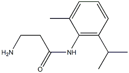 3-amino-N-[2-methyl-6-(propan-2-yl)phenyl]propanamide 结构式