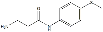 3-amino-N-[4-(methylthio)phenyl]propanamide Structure