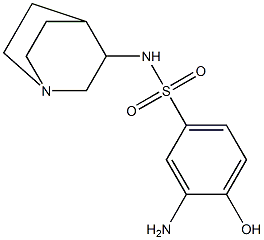  3-amino-N-{1-azabicyclo[2.2.2]octan-3-yl}-4-hydroxybenzene-1-sulfonamide