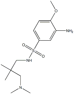 3-amino-N-{2-[(dimethylamino)methyl]-2-methylpropyl}-4-methoxybenzene-1-sulfonamide|