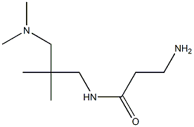 3-amino-N-{2-[(dimethylamino)methyl]-2-methylpropyl}propanamide,,结构式