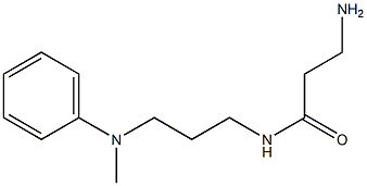 3-amino-N-{3-[methyl(phenyl)amino]propyl}propanamide Structure