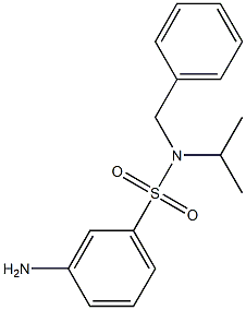 3-amino-N-benzyl-N-(propan-2-yl)benzene-1-sulfonamide Structure