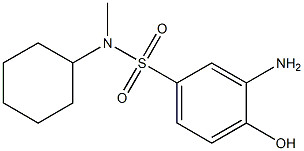 3-amino-N-cyclohexyl-4-hydroxy-N-methylbenzene-1-sulfonamide 化学構造式