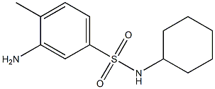 3-amino-N-cyclohexyl-4-methylbenzene-1-sulfonamide 化学構造式