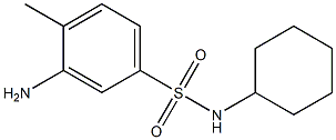 3-amino-N-cyclohexyl-4-methylbenzene-1-sulfonamide,,结构式