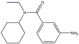 3-amino-N-cyclohexyl-N-ethylbenzamide Struktur