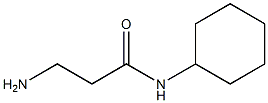 3-amino-N-cyclohexylpropanamide 结构式