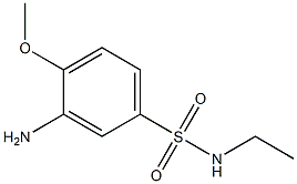 3-amino-N-ethyl-4-methoxybenzene-1-sulfonamide Structure