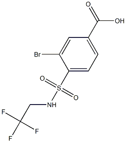 3-bromo-4-[(2,2,2-trifluoroethyl)sulfamoyl]benzoic acid Structure