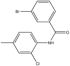 3-bromo-N-(2-chloro-4-methylphenyl)benzamide 结构式