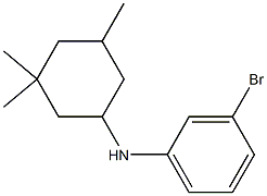 3-bromo-N-(3,3,5-trimethylcyclohexyl)aniline,,结构式