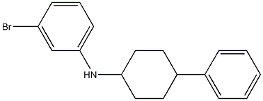 3-bromo-N-(4-phenylcyclohexyl)aniline Structure