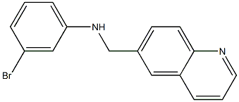 3-bromo-N-(quinolin-6-ylmethyl)aniline Struktur