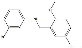 3-bromo-N-[(2,5-dimethoxyphenyl)methyl]aniline Structure