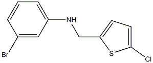 3-bromo-N-[(5-chlorothiophen-2-yl)methyl]aniline Structure