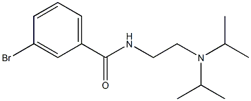 3-bromo-N-[2-(diisopropylamino)ethyl]benzamide 化学構造式