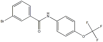 3-bromo-N-[4-(trifluoromethoxy)phenyl]benzamide 结构式