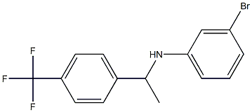 3-bromo-N-{1-[4-(trifluoromethyl)phenyl]ethyl}aniline Structure