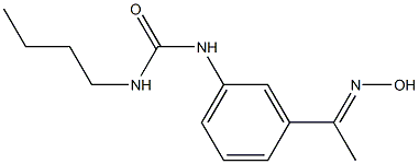 3-butyl-1-{3-[1-(hydroxyimino)ethyl]phenyl}urea Struktur