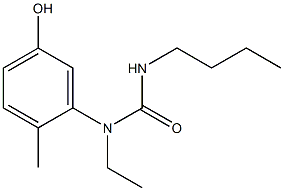 3-butyl-1-ethyl-1-(5-hydroxy-2-methylphenyl)urea Structure