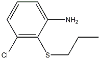 3-chloro-2-(propylsulfanyl)aniline Structure