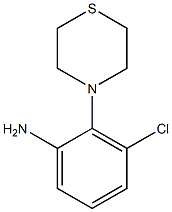 3-chloro-2-(thiomorpholin-4-yl)aniline 化学構造式