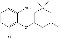 3-chloro-2-[(3,3,5-trimethylcyclohexyl)oxy]aniline 化学構造式