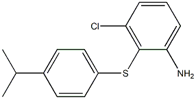 3-chloro-2-{[4-(propan-2-yl)phenyl]sulfanyl}aniline Struktur