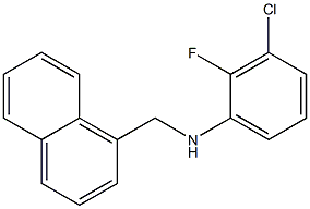 3-chloro-2-fluoro-N-(naphthalen-1-ylmethyl)aniline 化学構造式