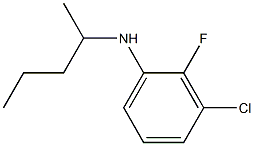 3-chloro-2-fluoro-N-(pentan-2-yl)aniline,,结构式