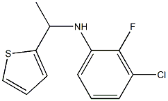 3-chloro-2-fluoro-N-[1-(thiophen-2-yl)ethyl]aniline