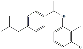 3-chloro-2-methyl-N-{1-[4-(2-methylpropyl)phenyl]ethyl}aniline