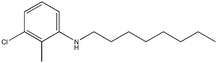 3-chloro-2-methyl-N-octylaniline,,结构式