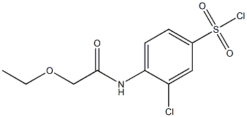 3-chloro-4-(2-ethoxyacetamido)benzene-1-sulfonyl chloride Structure