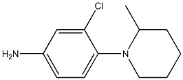 3-chloro-4-(2-methylpiperidin-1-yl)aniline,,结构式