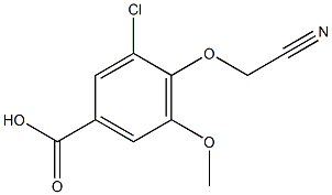 3-chloro-4-(cyanomethoxy)-5-methoxybenzoic acid Structure