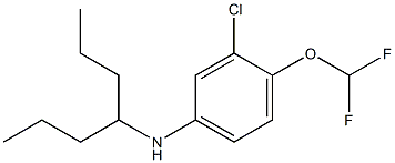3-chloro-4-(difluoromethoxy)-N-(heptan-4-yl)aniline Structure