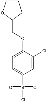 3-chloro-4-(oxolan-2-ylmethoxy)benzene-1-sulfonyl chloride