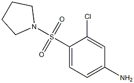 3-chloro-4-(pyrrolidine-1-sulfonyl)aniline 结构式