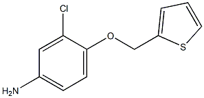 3-chloro-4-(thien-2-ylmethoxy)aniline 化学構造式