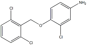 3-chloro-4-[(2,6-dichlorophenyl)methoxy]aniline,,结构式