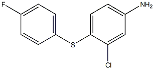 3-chloro-4-[(4-fluorophenyl)sulfanyl]aniline 化学構造式