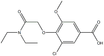  3-chloro-4-[(diethylcarbamoyl)methoxy]-5-methoxybenzoic acid